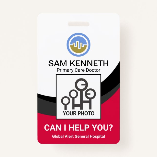 Medical Doctor Foto Ausweis (Vorderseite)