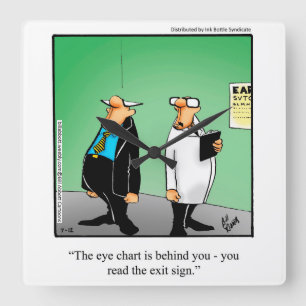 Medical/Doctor Humor Wall Clock Gift Quadratische Wanduhr