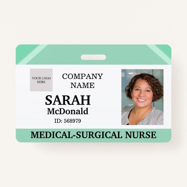 Medical Doctor Nursing Aged Care Security Photo ID Ausweis (Vorderseite)