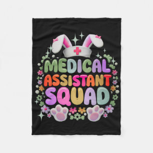 Medical Istant Squad Lustiger Süßer Osterhase E Fleecedecke