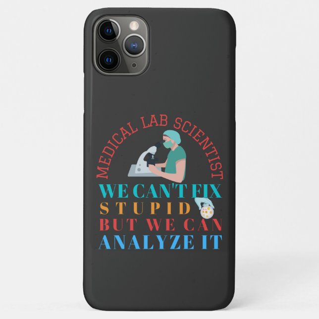 MEDICAL LABRADOR WISSENSCHAFTLER KÖNNEN STUPID NIC Case-Mate iPhone HÜLLE (Rückseite)