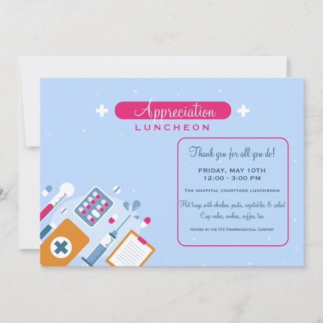 Medical Luncheon Einladung (Vorderseite)