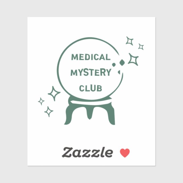 "Medical Mystery Club" Funny Spoonie Awareness  Aufkleber (Blatt)