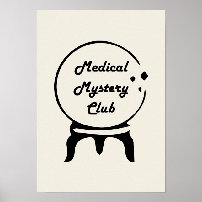 Medical Mystery Club Minimalist Wall Art Poster (Vorne)