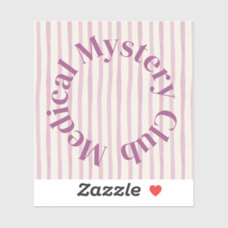 'Medical Mystery Club' nachvollziehbarer Spoonie-A Aufkleber
