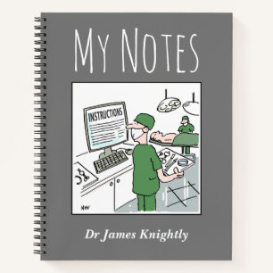 Medical Notebook mit Name des Eigentümers Notizbuch