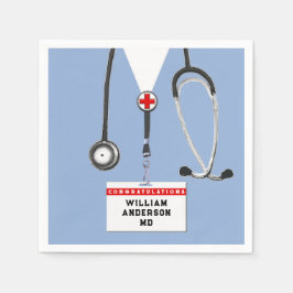 Medical School Graduation Party Serviette