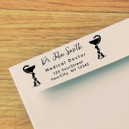 Medical Snake Bowl Hygieia Script Rücksendeadresse Permastempel