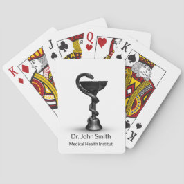 Medical Snake Bowl Hygieia White Black Caduceus Spielkarten