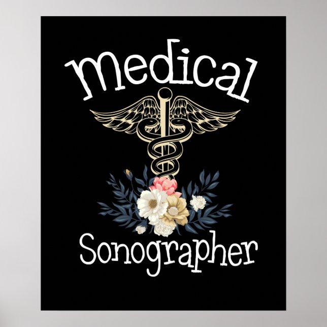 Medical Sonographer Cute Sonography Gift Poster (Vorne)