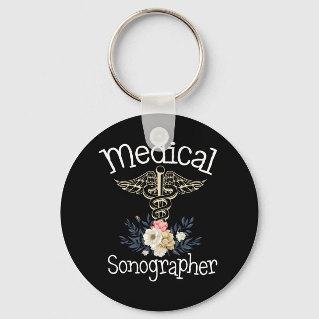 Medical Sonographer Cute Sonography Gift Schlüsselanhänger (Vorderseite)