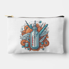 Medical Vial Art - Syringe & Pill Bottle Wings Zubehörtasche