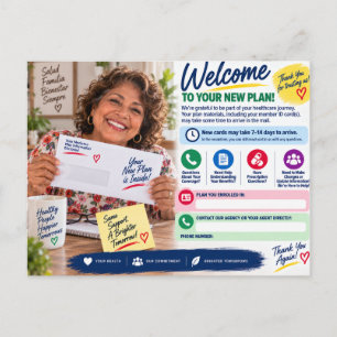 Medicare-Agent-Kundenbindungs-Postkarte Neuer Pl Postkarte