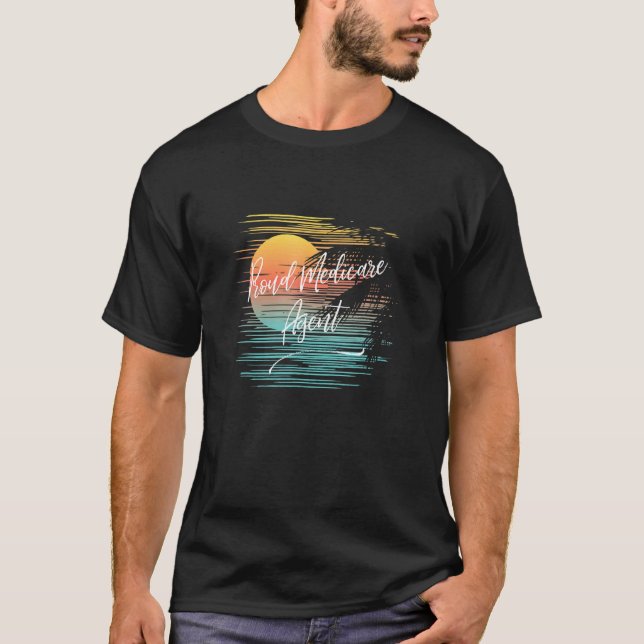 Medicare Insurance Agent Aep Idee Tropical Cruise T-Shirt (Vorderseite)