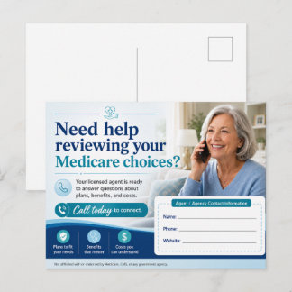 Medicare-Versicherungsschutz-Überprüfung Postkarte