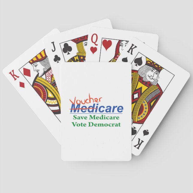 Medicare wird VoucherCare Spielkarten (Rückseite)