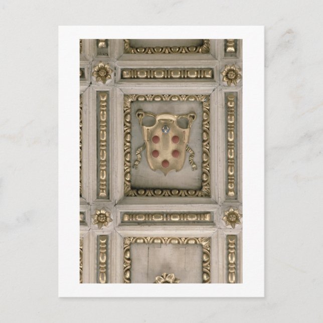 Medici Wappen, aus dem Teil der Kirche Postkarte (Vorderseite)