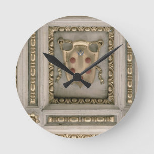 Medici Wappen, vom Laibung der Kirche Runde Wanduhr