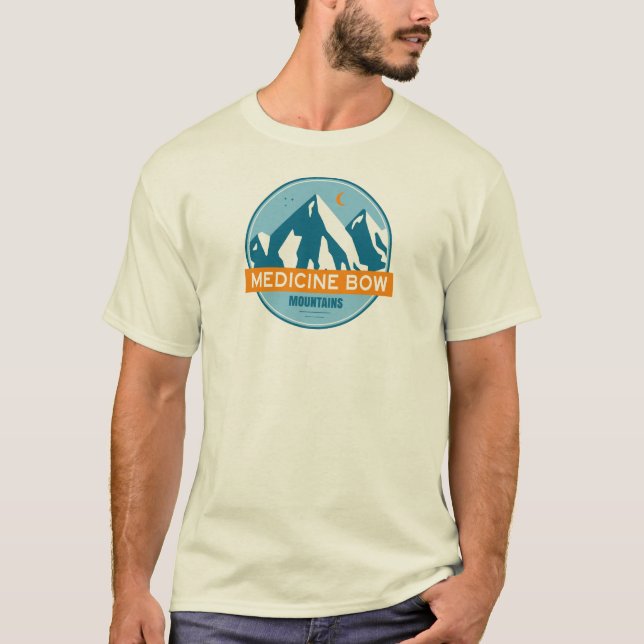 Medicine Bow Mountains Colorado Wyoming T-Shirt (Vorderseite)
