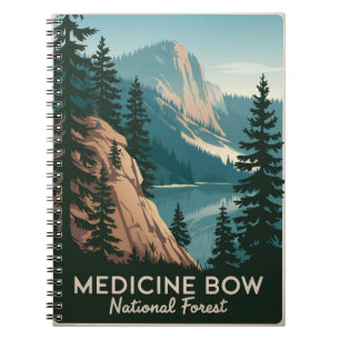 Medicine Bow National Forest Vintage Notizblock
