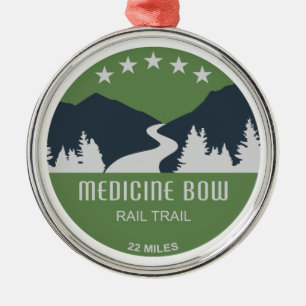 Medicine Bow Rail Trail Ornament Aus Metall