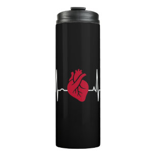 Medicine Doctor Paramedic Nurse Gift Liebe Cardiog Thermosbecher