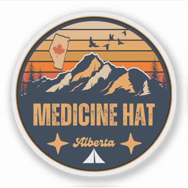Medicine Hat, Alberta Aufkleber (Vorderseite)