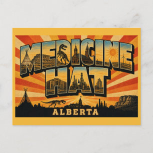 Medicine Hat Alberta Sunshine City Postkarte