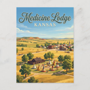 Medicine Lodge, Kansas Postkarte