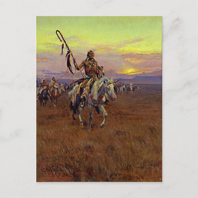 Medicine Man (1916) von Charles Marion Russell Postkarte (Vorderseite)