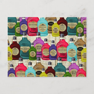Medicine Man Magic Potion Apothekary Tonic Flasche Postkarte