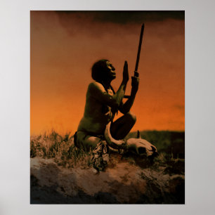 Medicine Man ~ nach Edward S. Curtis Poster