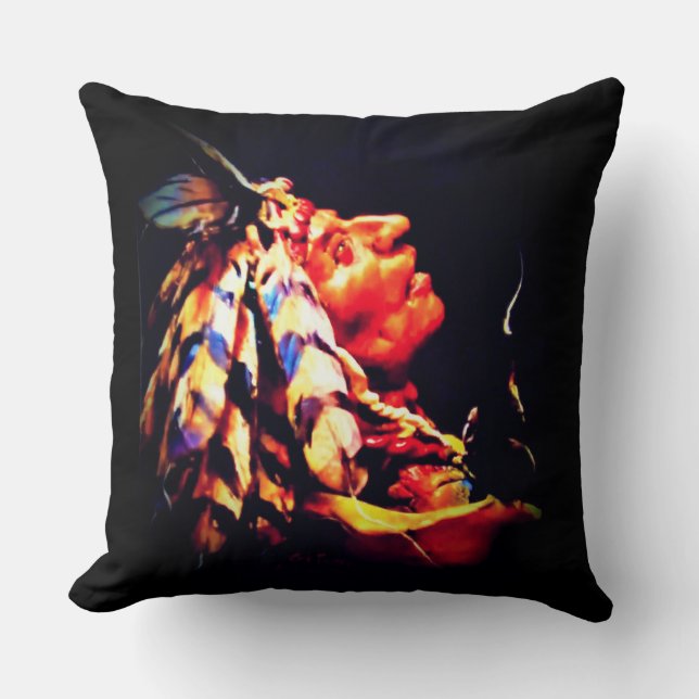 Medicine Man Throw Pillow Kissen (Vorderseite)