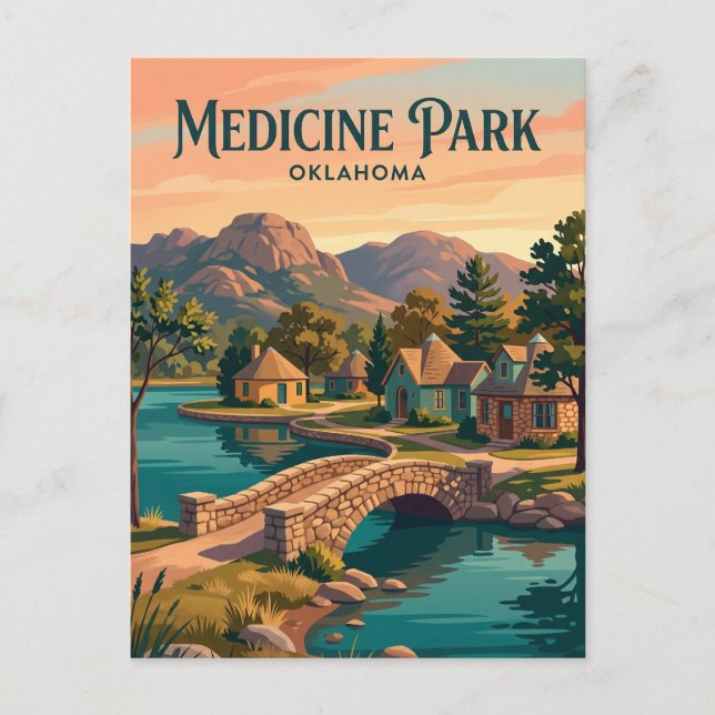 Medicine Park USA Postkarte (Vorderseite)
