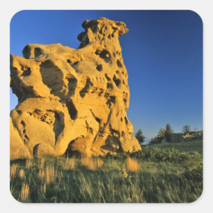 Medicine Rocks State Park bei Ekalaka Montana Quadratischer Aufkleber