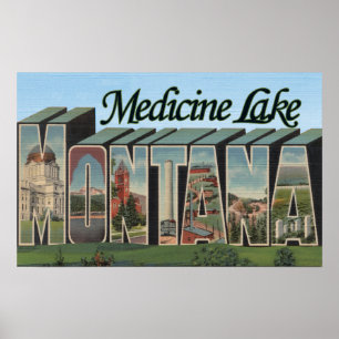 Medicine See, Montana Poster