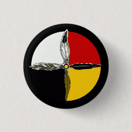 Medicine Wheel Cross-National American Button Butt
