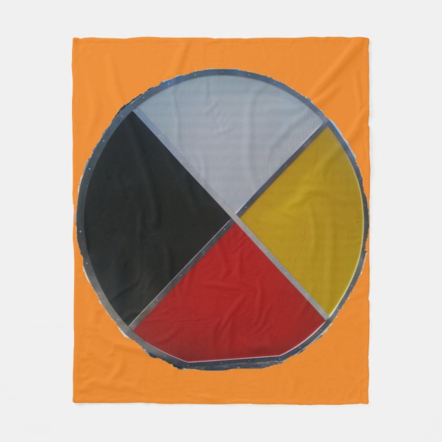 Medicine Wheel Fleece Blanket (Vorderseite)