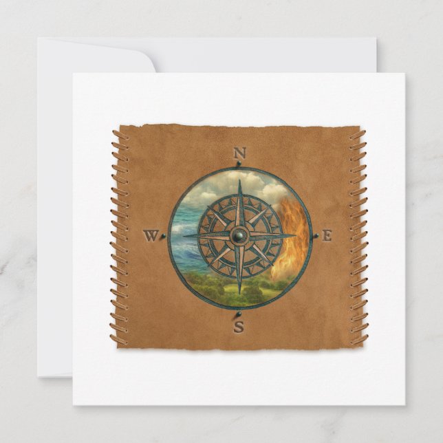 Medicine Wheel - Personalized Notecard Mitteilungskarte (Vorderseite)