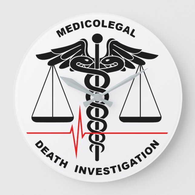 Medicolegal Death Investigation Große Wanduhr (Vorderseite)