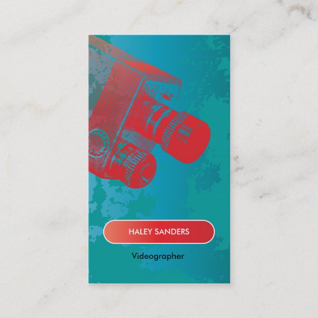 Medien berufliches Filmaker Visitenkarte (Vorderseite)