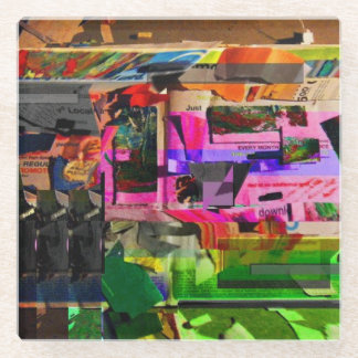 Medien-Grafikkunst Glasuntersetzer