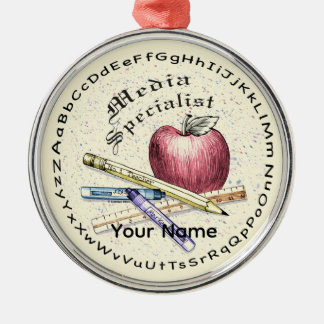 Medienspezialist Premium Round Ornament Aus Metall