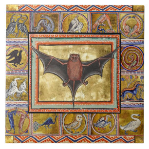 MEDIEVAL BESTIARY, FLYYBAT,WALDTIERE FLIESE