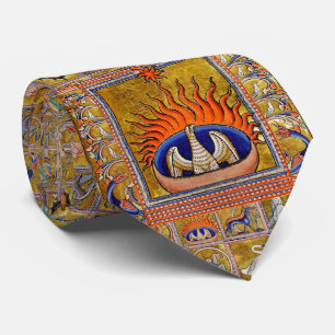 MEDIEVAL BESTIARY, PHOENIX IN RED FLAMES, LIFE BAU KRAWATTE