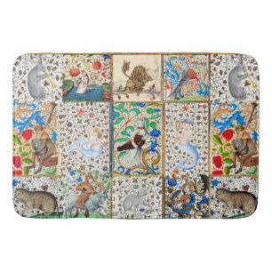 MEDIEVAL BESTIARY PLAYER MUSIKINSTRUMENTE BADEMATTE