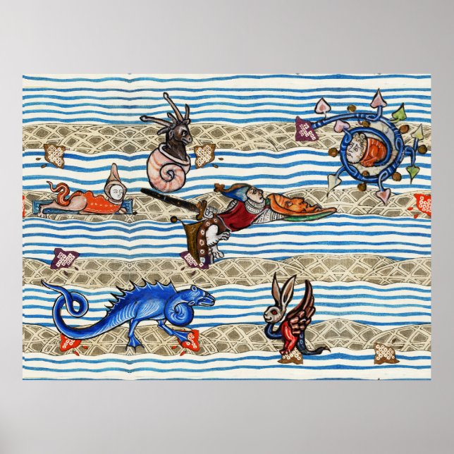 MEDIEVAL BESTIARY, SEA MONSTERS FANTASY TIERE POSTER (Vorne)