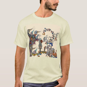 MEDIEVAL BESTIARY WAR, KNIGHTS, GIANT SNAILS Cream T-Shirt