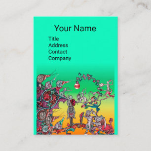 MEDIEVAL BESTIARY WAR, KNIGHTS, GIANT SNAILS Green Visitenkarte