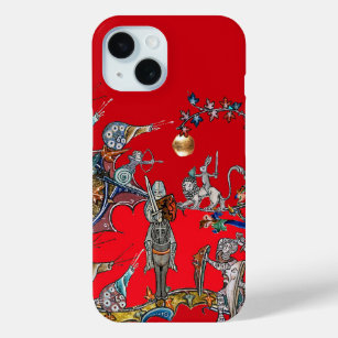 MEDIEVAL BESTIARY WAR, KNIGHTS, GIANT SNAILS Red Case-Mate iPhone Hülle